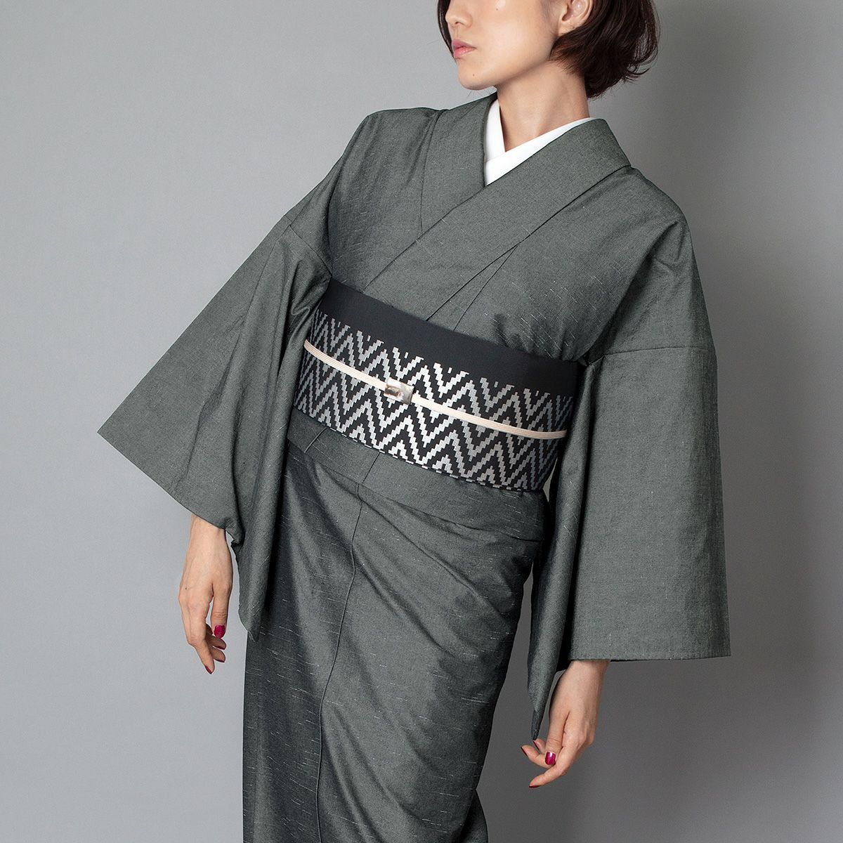 ☆50％OFF☆【くるり】デニム着物 DressSlub(ドレススラブ) ブラック 
