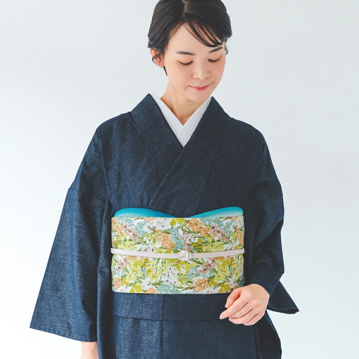 ☆30％OFF☆【CHIKUMO-千雲-】大人のための艶感デニム着物 くるり 