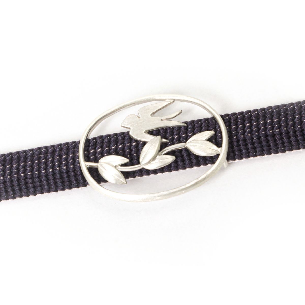 【T.O.D】KI.RI.E+ 帯留 柳とツバメ