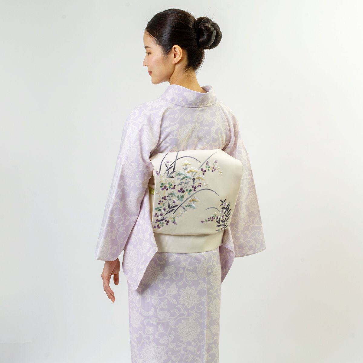 2247刺繍訪問着 袷単品 くす