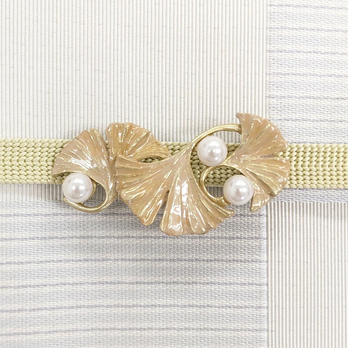 【数-SUU-】 帯留/イチョウ