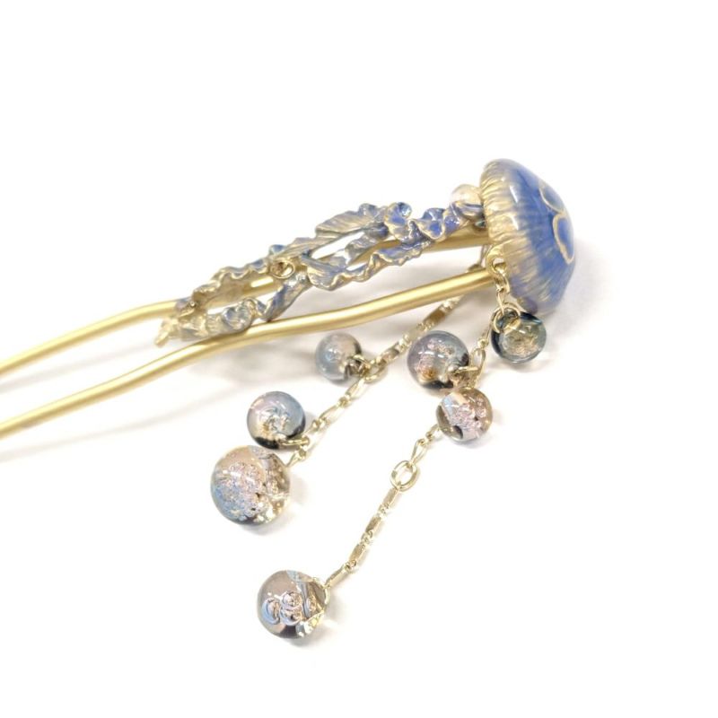 【海外輸入】 数-SUU-】 かんざし /海月（くらげ-Jellyfish-）｜着物屋くるり ヘアアクセサリー