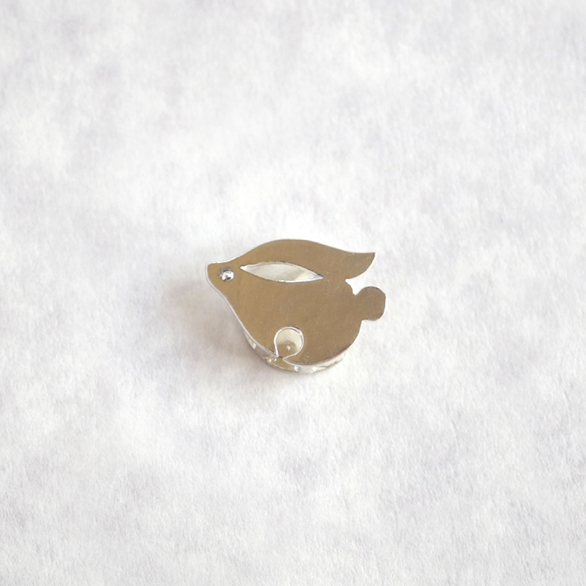 【豆留 by nagai yoko】２度楽しめるリバーシブルデザイン うさぎ／ 月　メッキ無