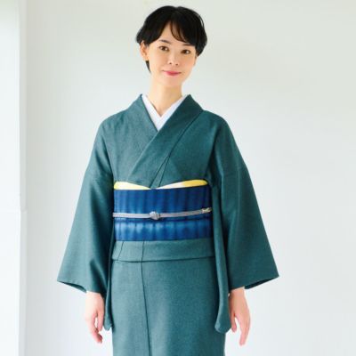 ☆40％OFF☆【CHIKUMO-千雲-】洗える着物 斜め縞/ブラウン 袷
