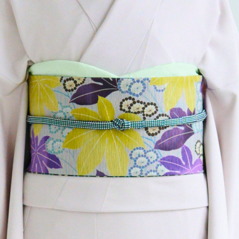 竺仙 綿 半幅帯 花柄 紫系 未使用 楽天市場】半幅帯 浴衣 着物 源氏物語 レディース 帯 01 麻100% 竺仙