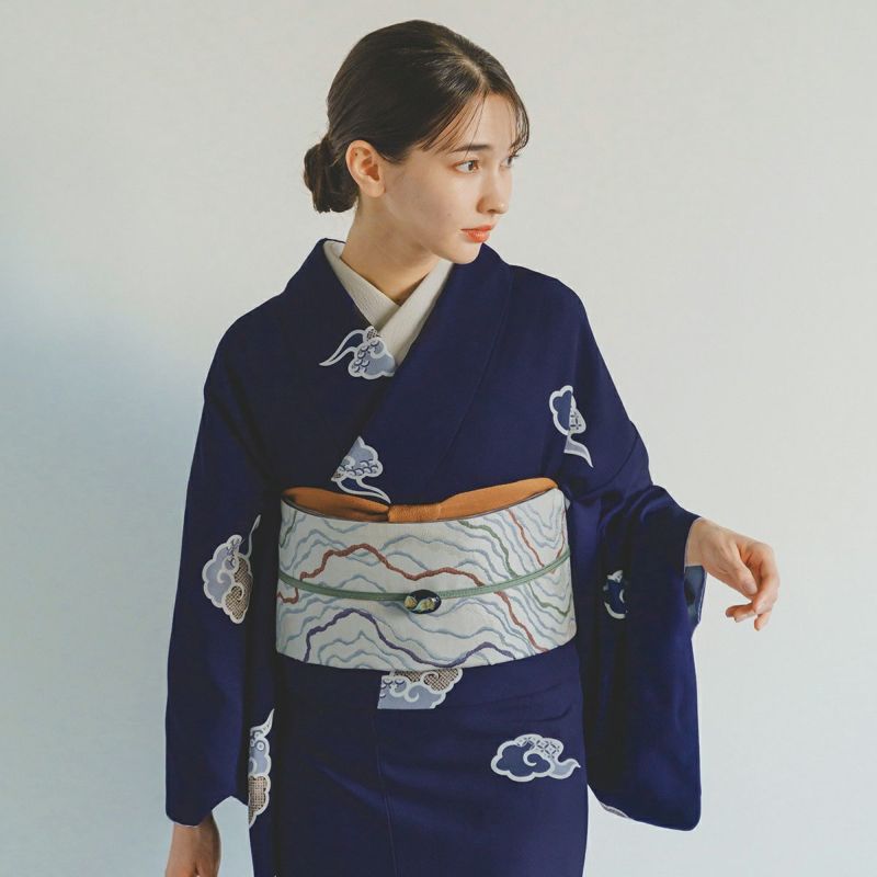 東レシルックきもの kifkif（キフキフ）仕立て上がり 瑞雲｜着物屋