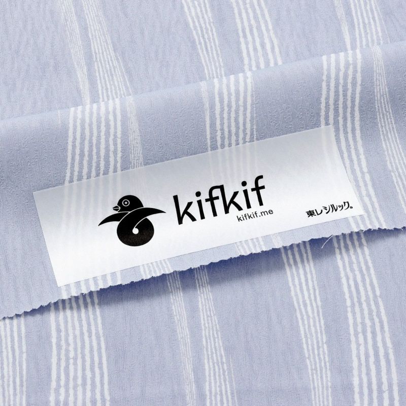 東レシルックきもの kifkif（キフキフ）反物 よろけ縞｜着物屋