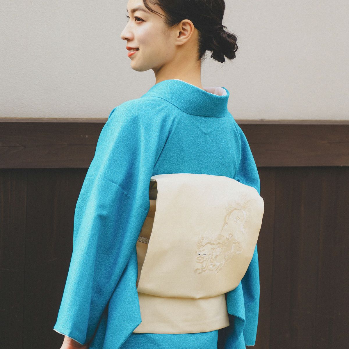 CHIKUMO-千雲-】洗える着物 単衣仕立て 東レシルック江戸小紋 瑞雲 千