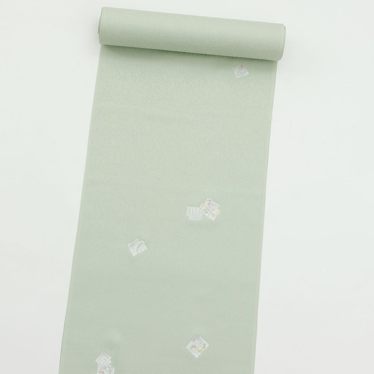 新品 東レ シルック 小紋 反物 トビ柄 笹蔓緞子 2519 シルック 反物 着物 小紋 飛び柄 セミフォーマル 洗える 袷 単衣